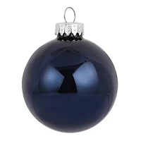 6 Pack 2.5" Shiny Glass Ball Ornaments by Ashland
