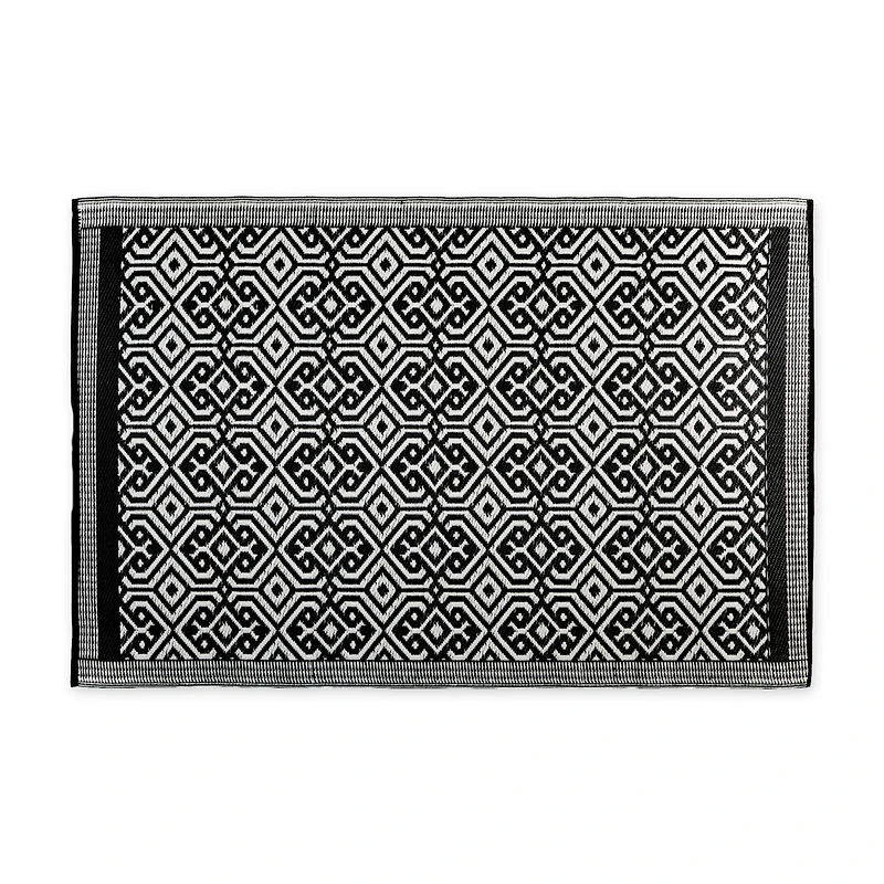 DII® Black Moroccan Rug, 4ft. x 6ft.