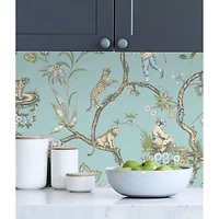 Wallpops Robin Egg Chinoise Exotique Scalamandre Self Adhesive Wallpaper