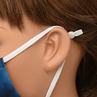 Fablastic™ White Silicone Cord Locks, 10mm