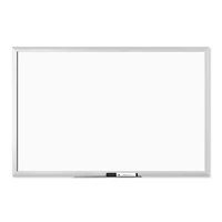 U Brands Silver Aluminum 36" x 24" Framed Melamine Dry Erase Board