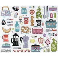 Design Works™ Retro Kitchen Counted Cross Stitch Kit