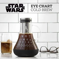 JoyJolt® Star Wars™ 48oz. Eye Chart Cold Brew Glass Pitcher