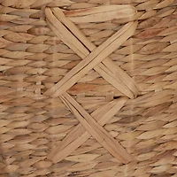 Household Essentials 16" X-Weave Round Wicker Floor Basket