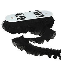 2.5" Black Chiffon Pleated Trim by Celebrate It®