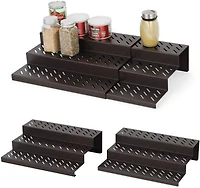 NEX™ Brown Adjustable 3-Tier Kitchen Storage Racks, 2ct.