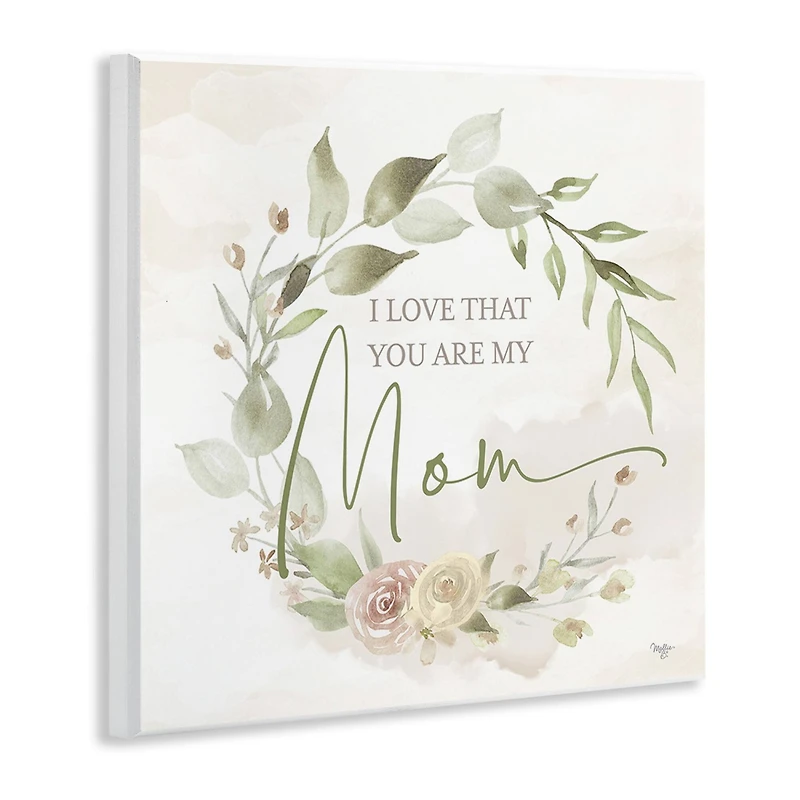 Stupell Industries Mother's Day Rose Wreath Wall Plaque Art