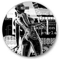 Designart - Monochrome Cyborg Body I