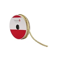 1/5" x 30ft. Gold Braid Trim Ribbon by Celebrate It®