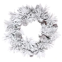 30" Flocked Atka Artificial Christmas Wreath