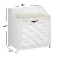 Household Essentials Single-Load Cabinet Hamper Seat