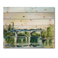 Designart - Landscape With Old Bridge In The Countryside