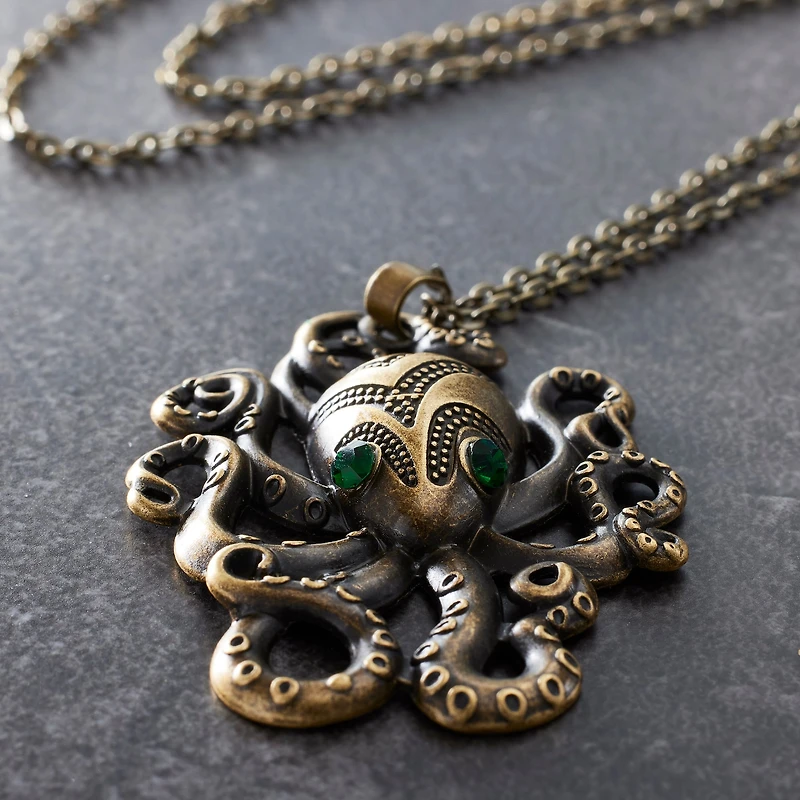 Found Objects™ Antique Brass Octopus Pendant by Bead Landing™