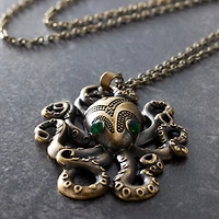 Found Objects™ Antique Brass Octopus Pendant by Bead Landing™
