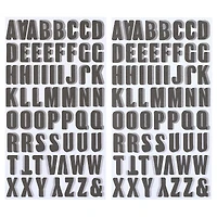 Black Block with Gray Shadow Alphabet Stickers by Recollections™
