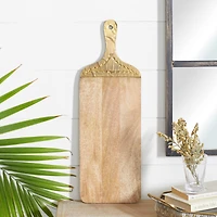 23" x 8" Brown Wood Natural Decorative Cutting Board