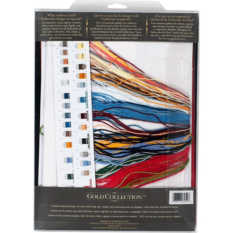 Dimensions® Gold Collection® Holiday Glow Stocking Counted Cross Stitch Kit