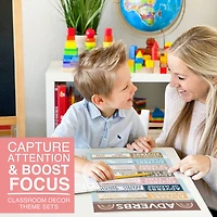 Hadley Designs 11" x 17" Boho Parts of Speech Language Arts and Grammar Laminated Posters Set