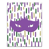 Confetti Mask Mardi Gras Canvas Wall Art