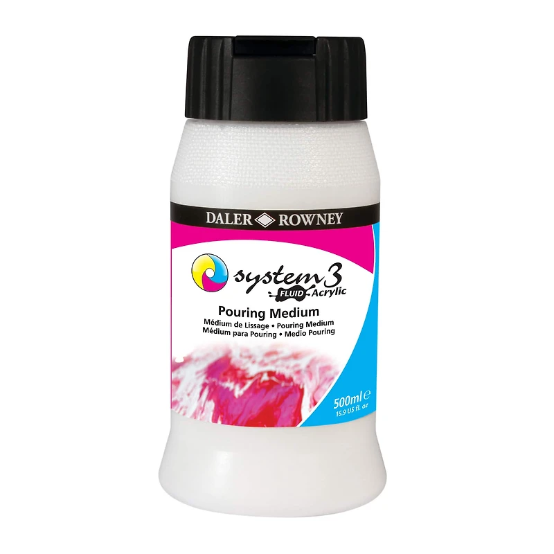 Daler-Rowney® System 3 Acrylic Pouring Medium, 500mL