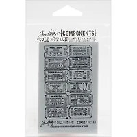 Stampers Anonymous Tim Holtz® Ticket Cling Stamp