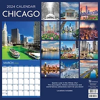 TF Publishing Chicago Wall Calendar