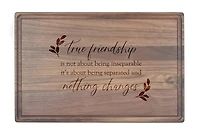 True Friendship 17" x 11" Walnut Cutting Board