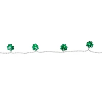 20ct. Green LED Mini St Patrick's Day Shamrock Lights