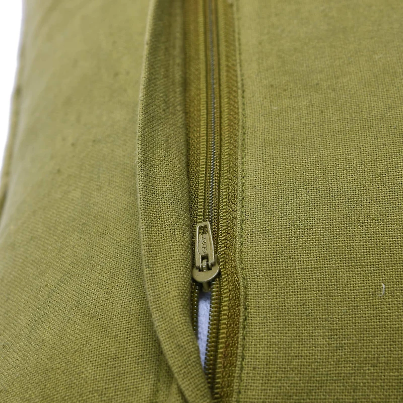 Green Quilted Velvet Lumbar Pillow Cover