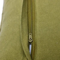 Green Quilted Velvet Lumbar Pillow Cover