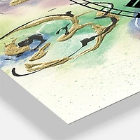 Designart 'Pastel Foral Composition Ii Lodge Multipanel Wall Clock