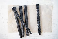 Hello Honey® Unscented Blue Twisted Taper Candle Set