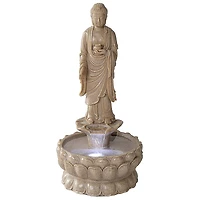 Design Toscano 2.7ft. Earth Witness Buddha Illuminated Garden Fountain