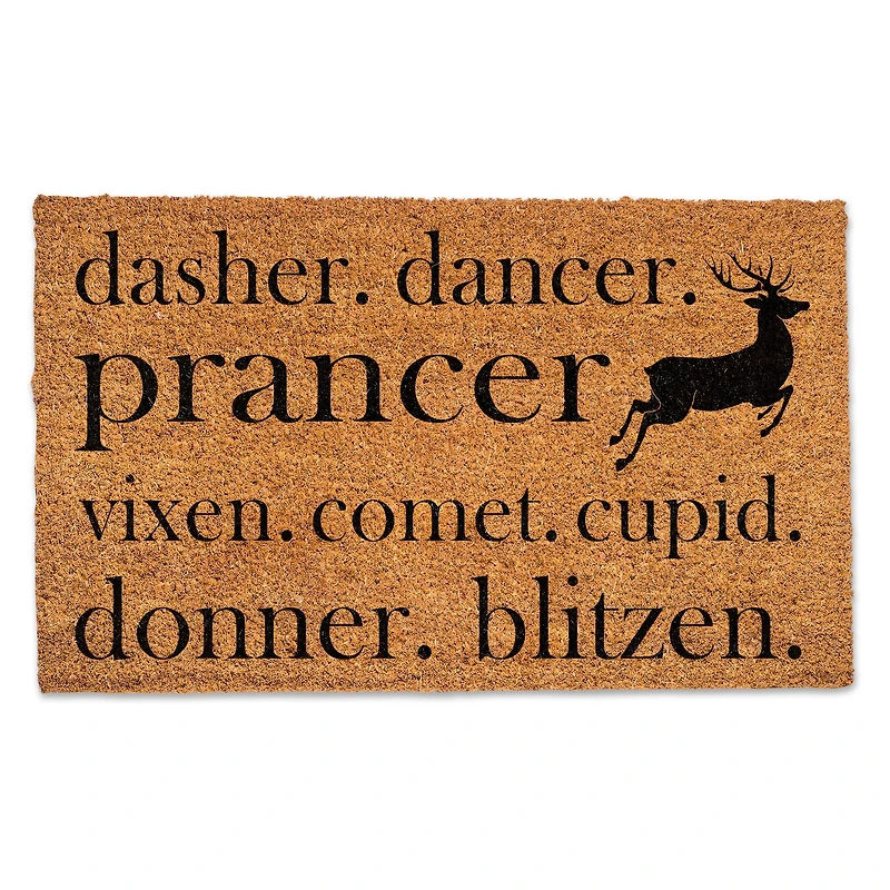 Reindeer Names Doormat