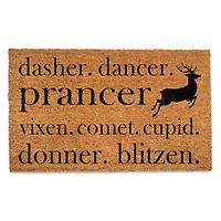 Reindeer Names Doormat