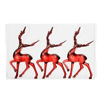 3 Pack 6.3" Red Reindeer Shatterproof Ornaments by Ashland®