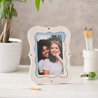 24 Pack: 4" x 6" Ready-To-Finish Scalloped Edges Wood Frame by Make Market®