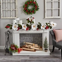 6ft. Magnolia, Pine & Berries Artificial Garland