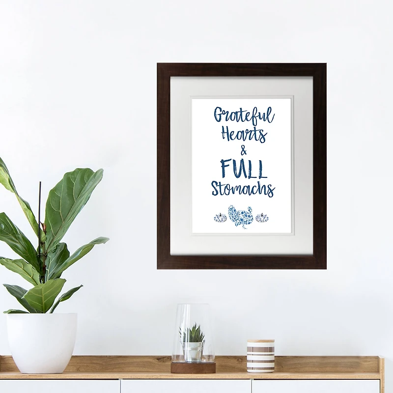 Full Stomachs Black Framed Print Wall Art