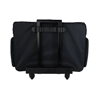 Everything Mary Pink & Gray Floral 4 Wheel Collapsible Deluxe Sewing Machine Storage Case