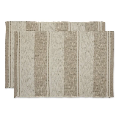 DII® Shadow Stripe Variegated Recycled Yarn Rug Set