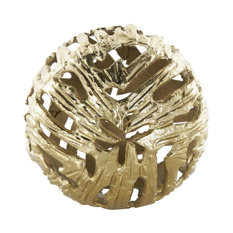 Aluminum Metallic Abstract Cutout Orbs Set