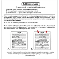 PA Paper™ Accents Address-a-Lope Plastic 2-in-1 Addressing Template