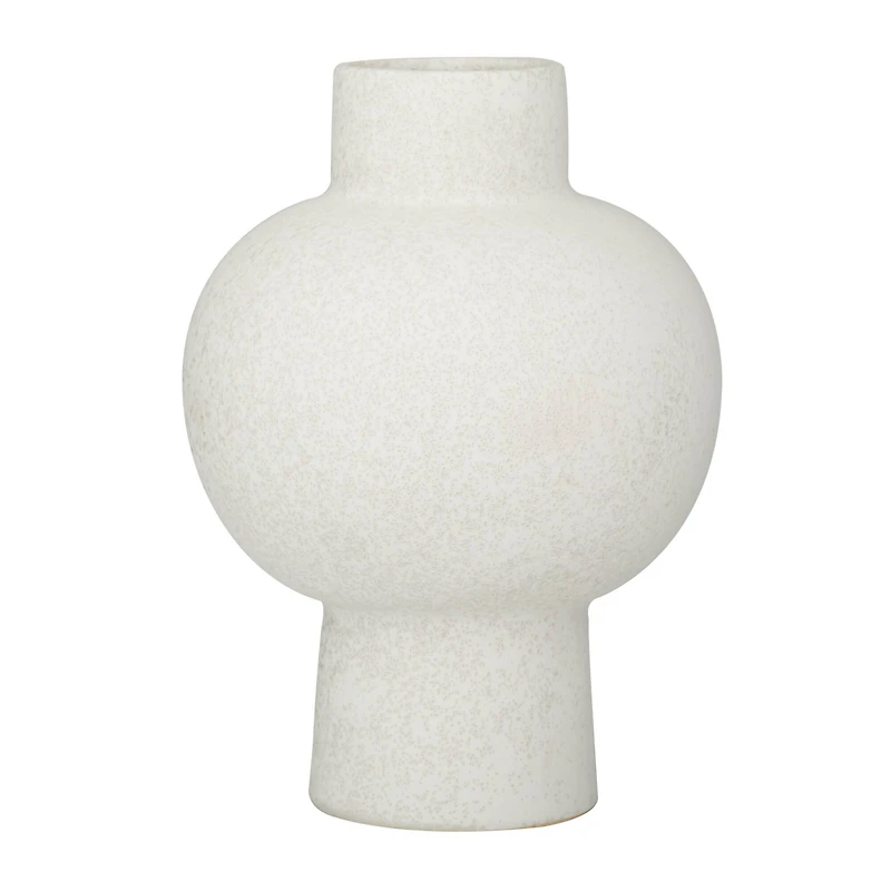 CosmoLiving by Cosmopolitan White Ceramic Modern Vase