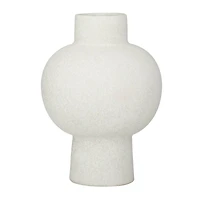 CosmoLiving by Cosmopolitan White Ceramic Modern Vase