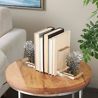 6" Clear Glass Decorative Bookends, 2ct.