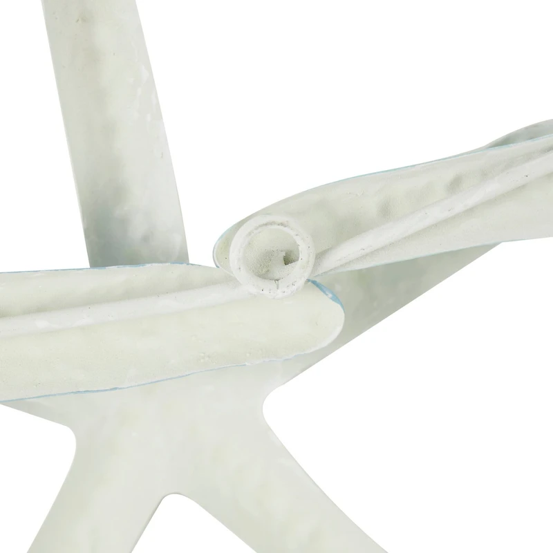 Light Blue Metal Overlapping Starfish Wall Décor