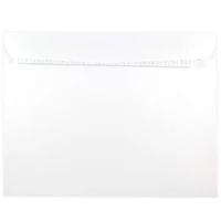 JAM Paper 9" x 12" White Booklet Peel & Seal Commercial Envelopes