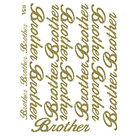 JAM Paper Brother Gold Standard Script Stickers