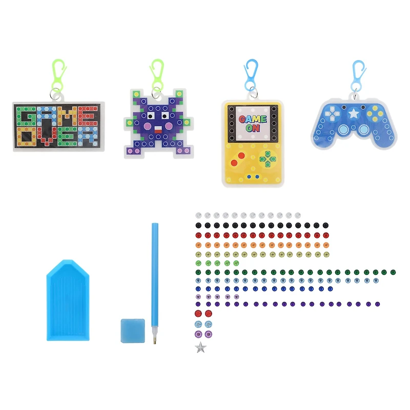 Gamer Backpack Keychain Diamond Art Kit by Creatology™